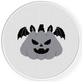 Bat Pumpkin Cross Stitch Pattern
