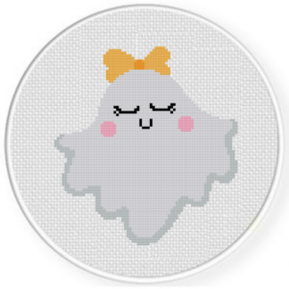 Darling Ghost Cross Stitch Pattern