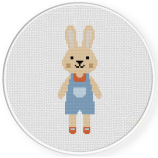 Bunny Boy Doll Cross Stitch Pattern