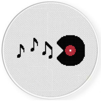 Record Pacman Cross Stitch Pattern