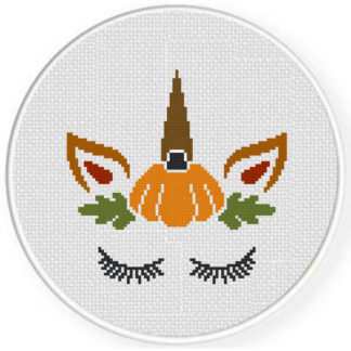 Autumn Unicorn Cross Stitch Pattern
