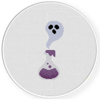 Ghostly Potion Cross Stitch Pattern