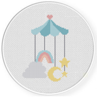 Heavenly Baby Mobile Cross Stitch Pattern