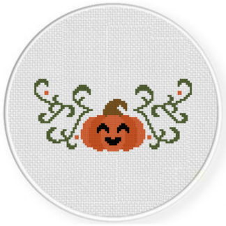 Jack o Lantern Decor Cross Stitch Pattern