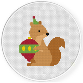 Squirrel Bauble Cross Stitch Pattern