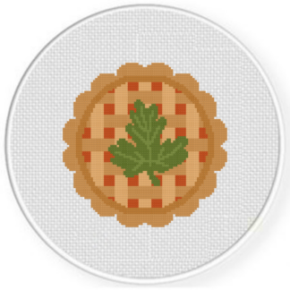 Fall Pumpkin Pie Cross Stitch Pattern