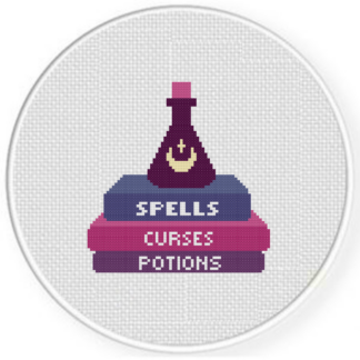 Spells Curses Potions Cross Stitch Pattern
