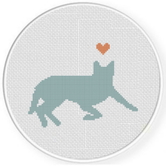 Doggie Love Cross Stitch Pattern
