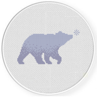Snowflake Bear Cross Stitch Pattern