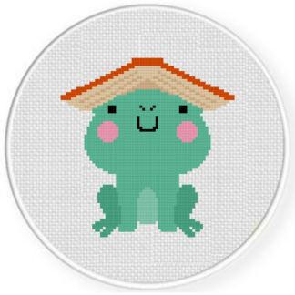 Bookhead Froggy Cross Stitch Pattern