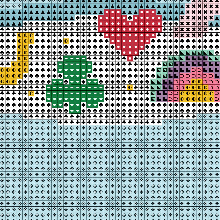 Dig'em Cereal Counted Cross Stitch Pattern / Instant 