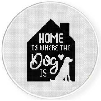 Home is where the Dog is Cross Stitch Pattern