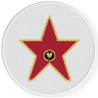 Walk of Fame Star Cross Stitch Pattern