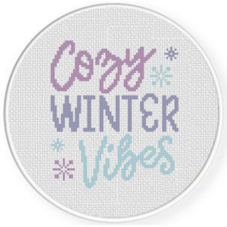 Cozy Winter Vibes Cross Stitch Pattern