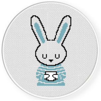 Cozy Sweater Bunny Cross Stitch Pattern