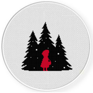 Forest Red Hood Cross Stitch Pattern