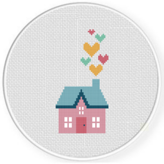 House full of love Cross Stitch Pattern