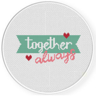 Together Always Cross Stitch Pattern