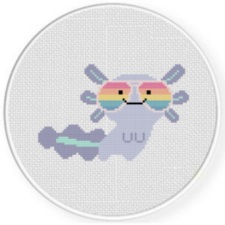 Cool Axolotl Cross Stitch Pattern