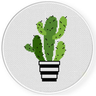Minimalist Cactus Cross Stitch Pattern