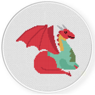 Cozy Sweater Dragon Cross Stitch Pattern