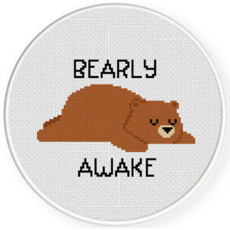 Bearly Awake Cross Stitch Pattern