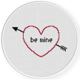 Be Mine Heart Cross Stitch Pattern