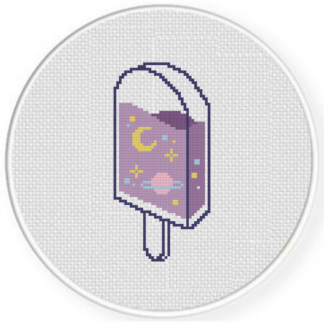 Galaxy Popsicle Cross Stitch Pattern