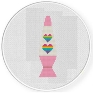 Pride Love-a-Lamp Cross Stitch Pattern