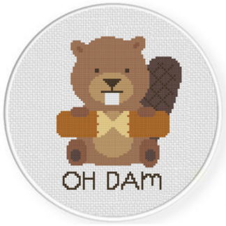 Oh Dam Cross Stitch Pattern