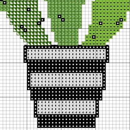 Simplicity Cactus Pattern Minimalist Cactus Cross Stitch Pattern – Daily Cross Stitch