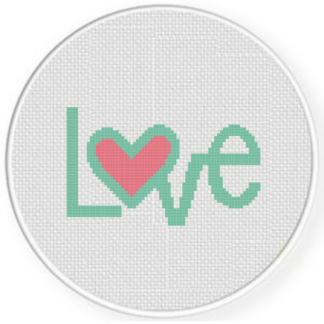 LOVE Cross Stitch Pattern