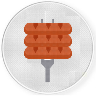 Sausages Cross Stitch Pattern