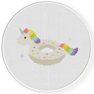 Unicorn Floatie Cross Stitch Pattern