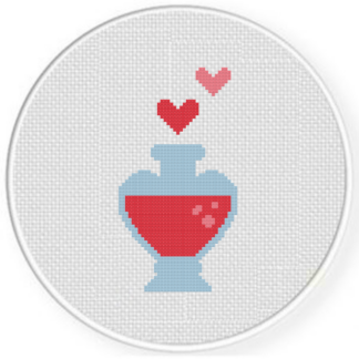 Love Potion Cross Stitch Pattern