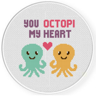 You Octopi my Heart Cross Stitch Pattern