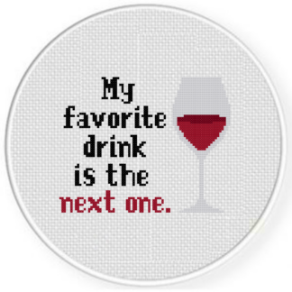 Favorite Drink Cross Stitch Pattern