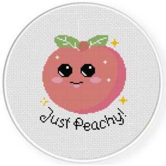 Just Peachy Cross Stitch Pattern