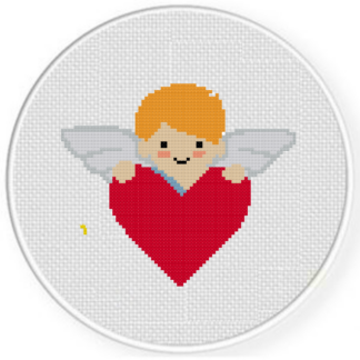 Angel Heart Cross Stitch Pattern