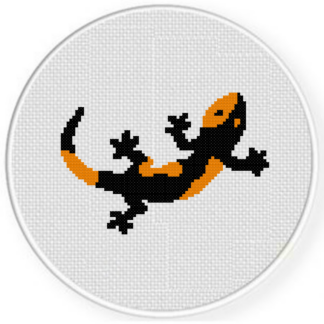 Spotted Gecko Cross Stitch Pattern