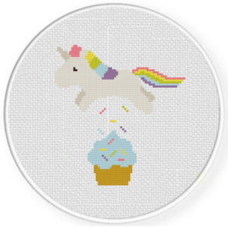 Rainbow Sprinkler Cross Stitch Pattern