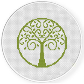 Tree Emblem Cross Stitch Pattern