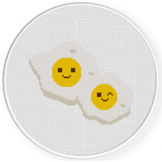 Smiley Sunny Side Ups Cross Stitch Pattern