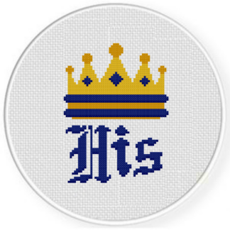 His (King) Cross Stitch Pattern