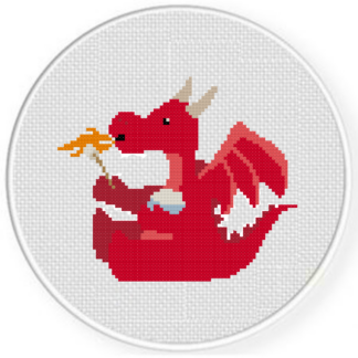 Toasting Mallows Cross Stitch Pattern