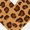 Green Leopard Cross Stitch Pattern to print online.