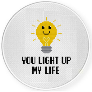 You Light Up My Life Cross Stitch Pattern
