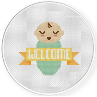 Welcome Baby Cross Stitch Pattern