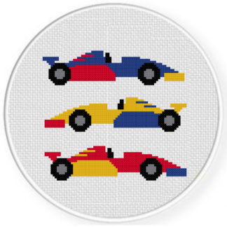 Race Car Cross Stitch Pattern