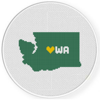 Heart Washington Cross Stitch Pattern